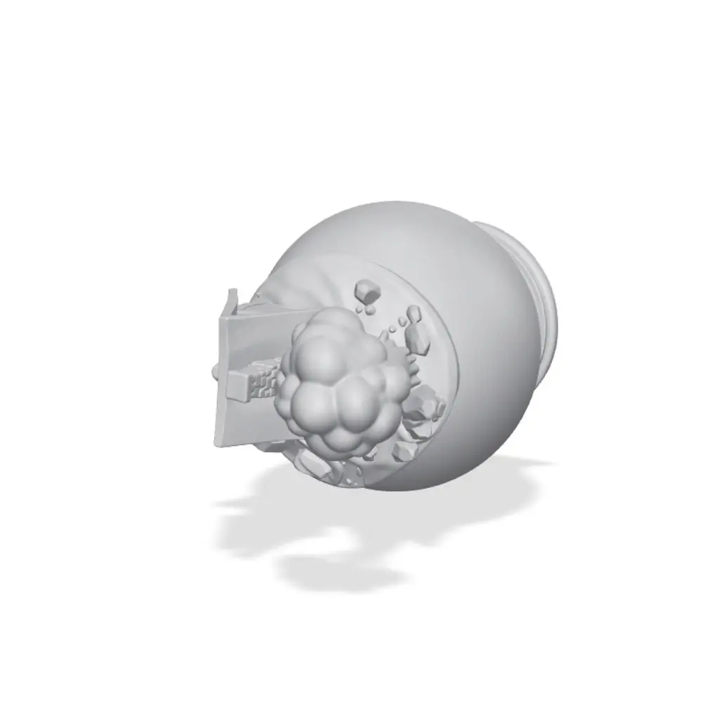 Tiny House Planet Lamp – Miniature Cottage Moon Light | 3D Printable STL — modelo 3D