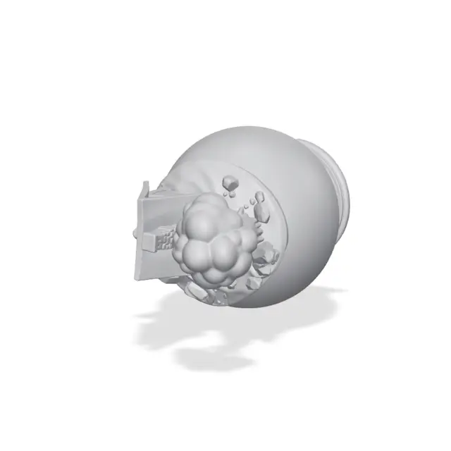 Tiny House Planet Lamp – Miniature Cottage Moon Light | 3D Printable STL — modelo 3D