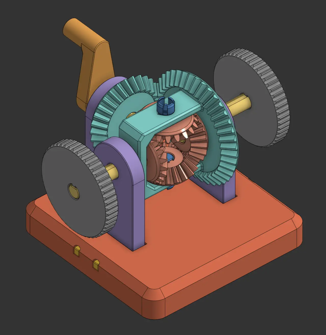 Differential Gearbox Display — modelo 3D