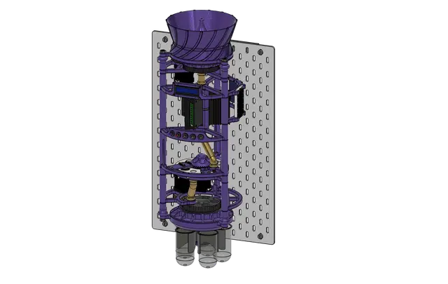 Skadis automatic skittles organizer — modelo 3D