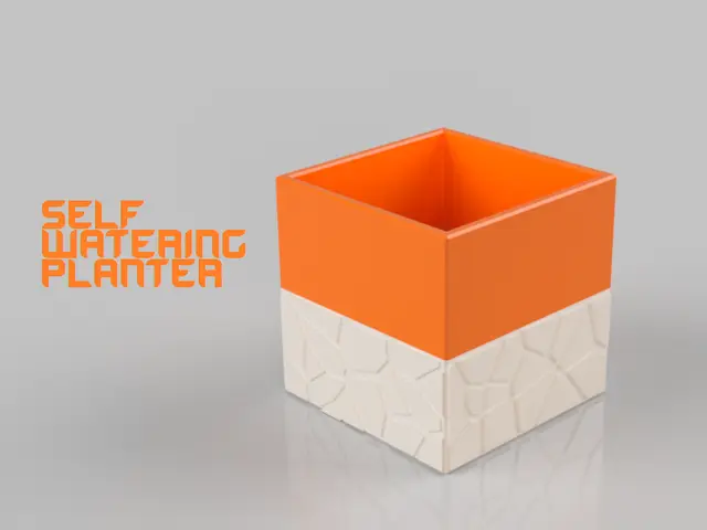 Self-Watering Planter — modelo 3D