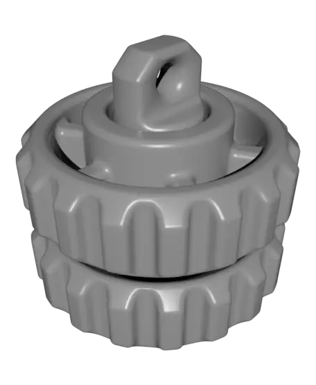 Double Mini Gear Fidget — modelo 3D