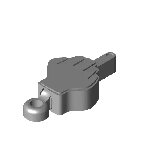 Middle finger keychain.stl — modelo 3D