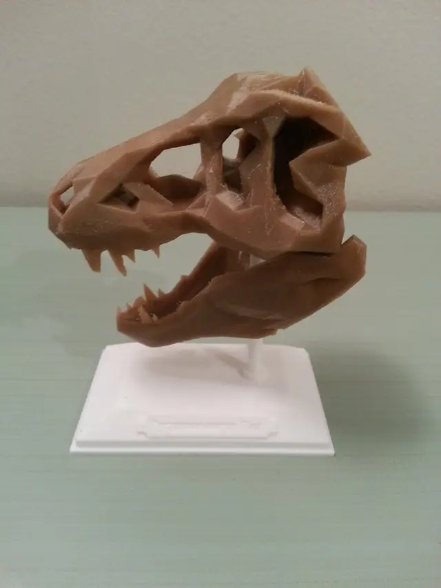 Low Poly T-Rex Skull — modelo 3D