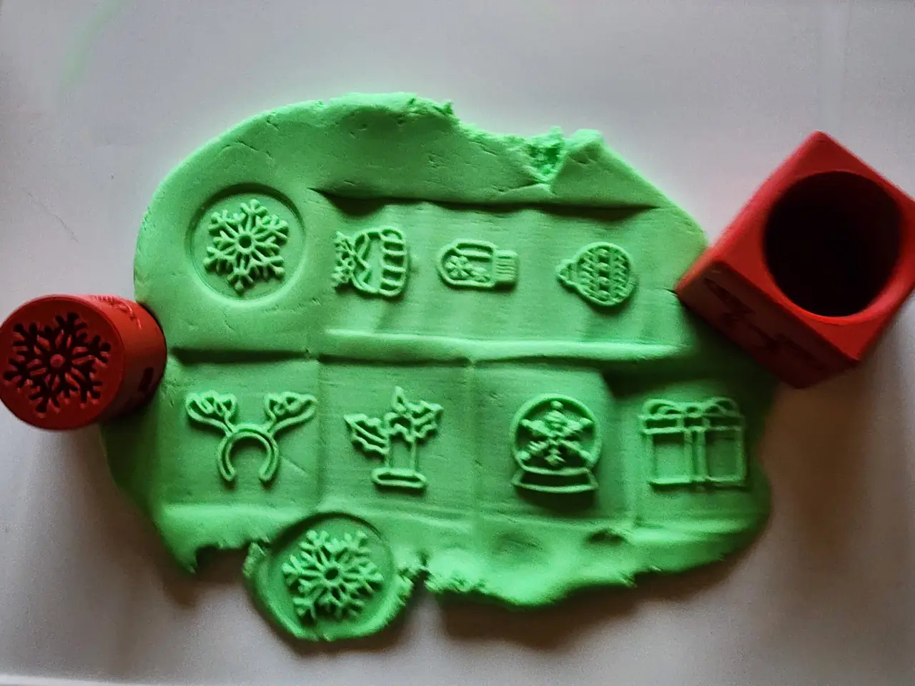Fidget Stamp and Roller Cube | Christmas — modelo 3D