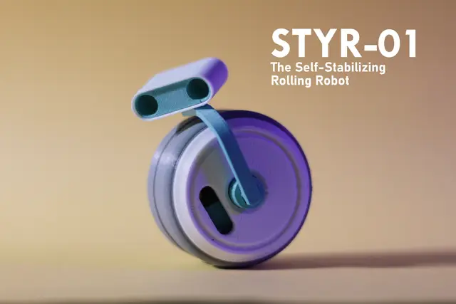 STYR-01: The Self-Stabilizing Rolling Robot — modelo 3D