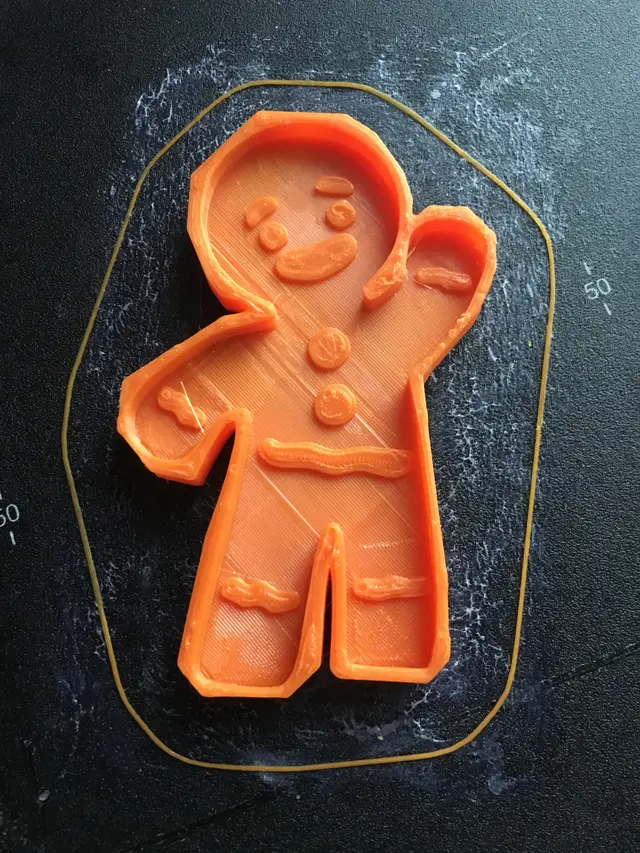 gingerbread man cookie cutter — modelo 3D