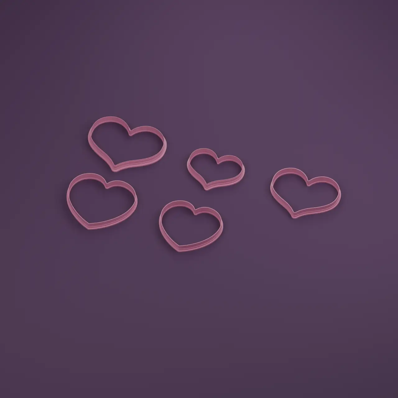 Classic Heart Cookie Cutter — modelo 3D