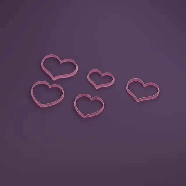 Classic Heart Cookie Cutter — modelo 3D