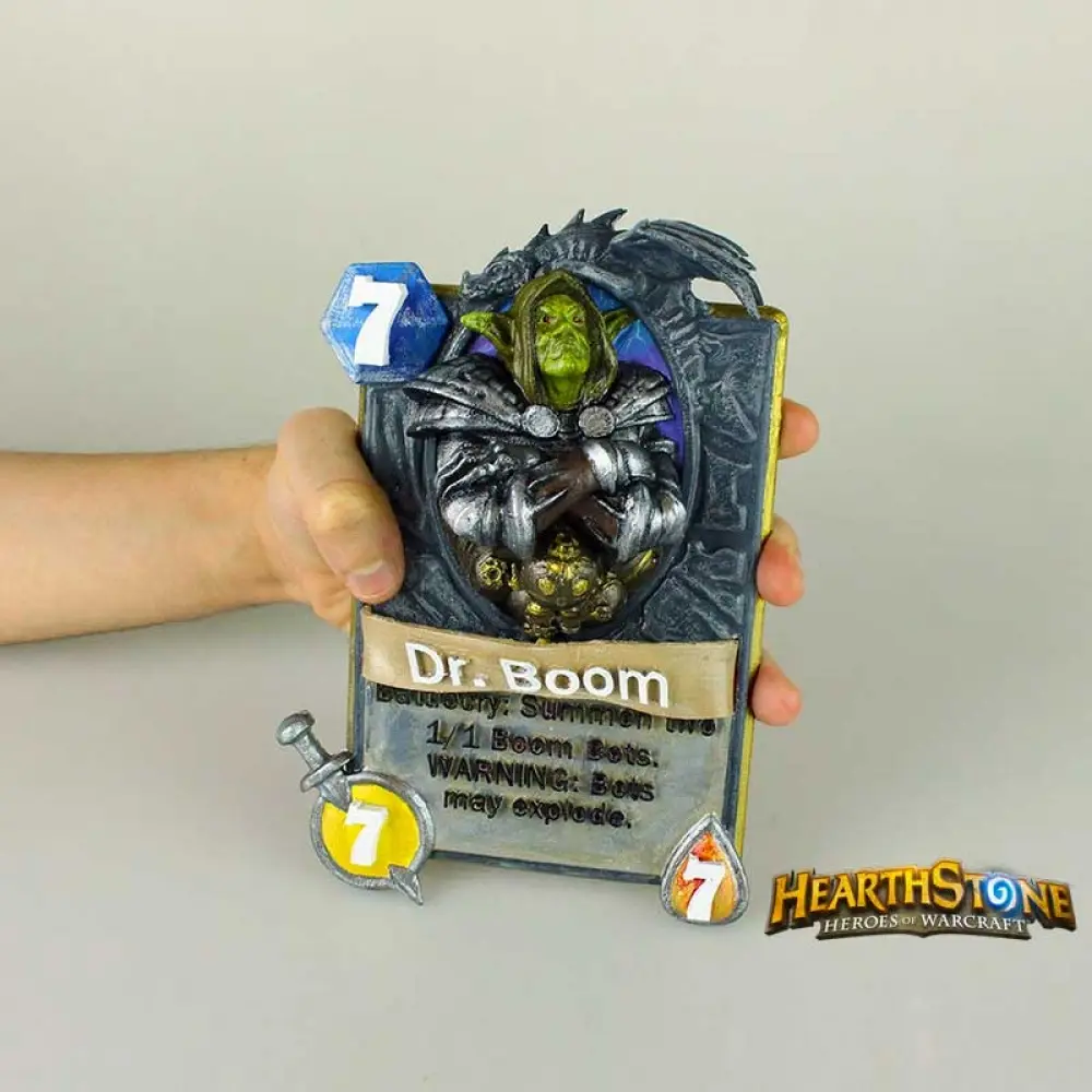 Dr. Boom Card from Hearthstone — modelo 3D