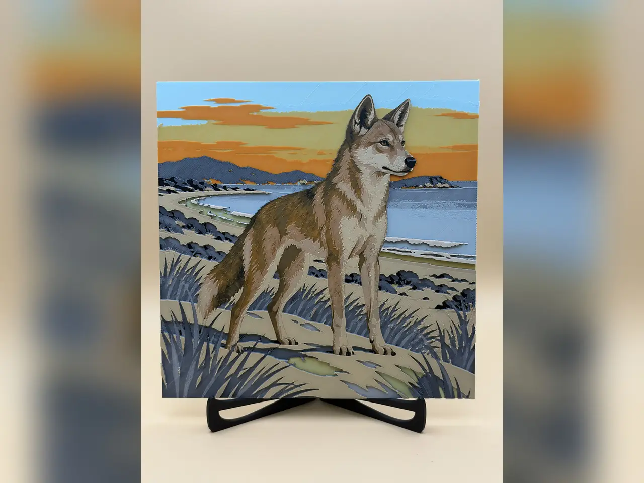 Dingo Dunes | Austrlian Wildlife Print #4 — modelo 3D
