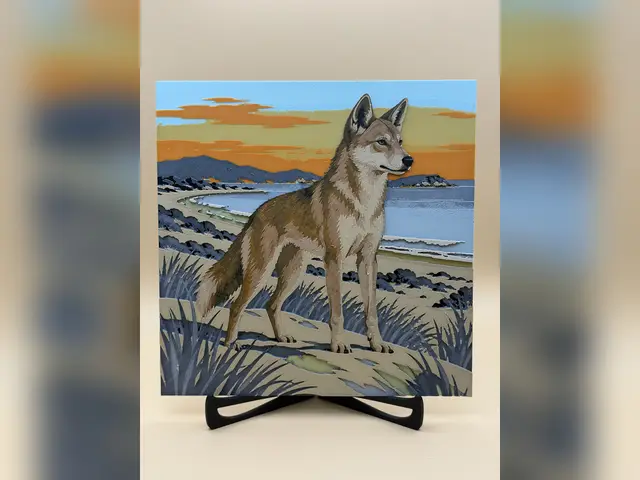 Dingo Dunes | Austrlian Wildlife Print #4 — modelo 3D