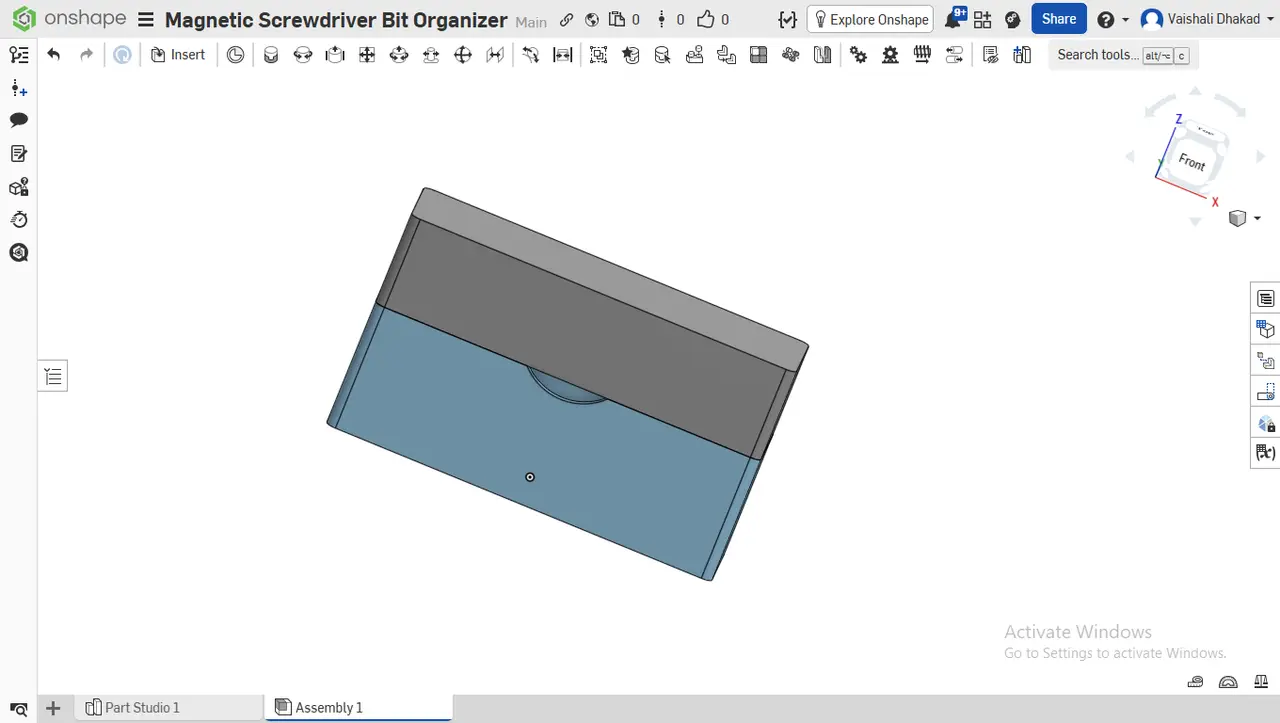 Screwdriver Bit Organizer — modelo 3D