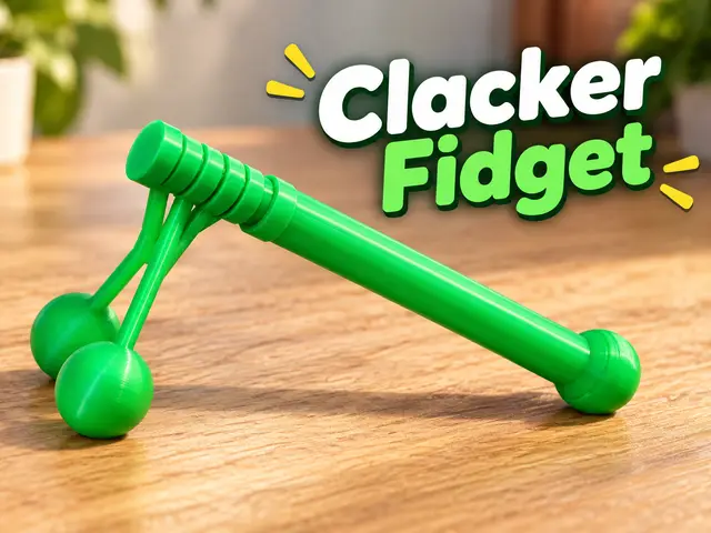 Clacker Fidget Antiestrés — modelo 3D