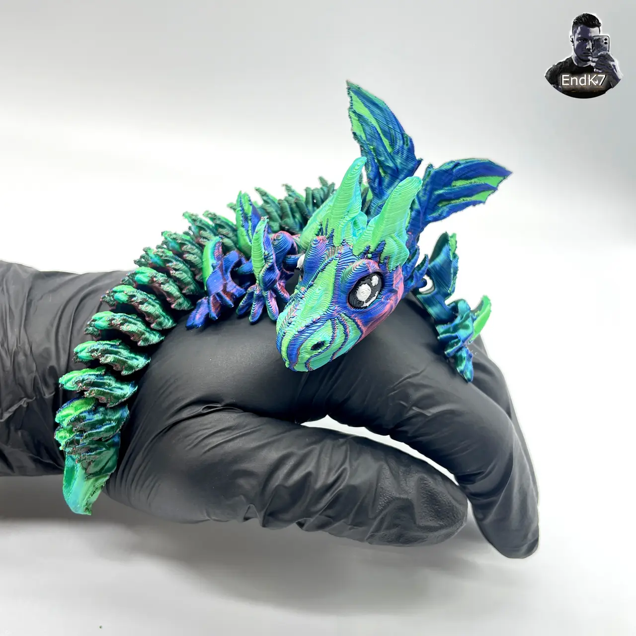 Majestic Baby Dragon - Articulated - Print in Place - No Supports — modelo 3D
