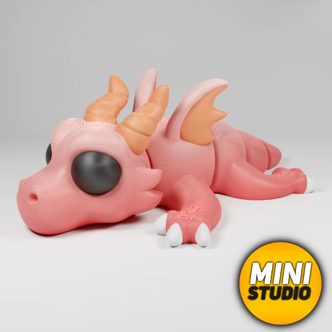 Articulated Flexi Cute Dragon — modelo 3D
