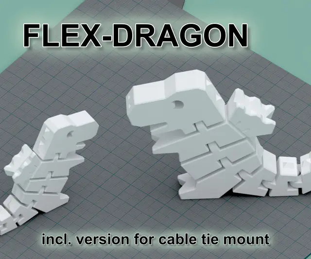 FLEX DRAGON / Flex Dino — modelo 3D