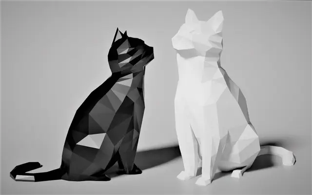 Low Poly Cat 2.0 (Decoration) (No Supports!) — modelo 3D