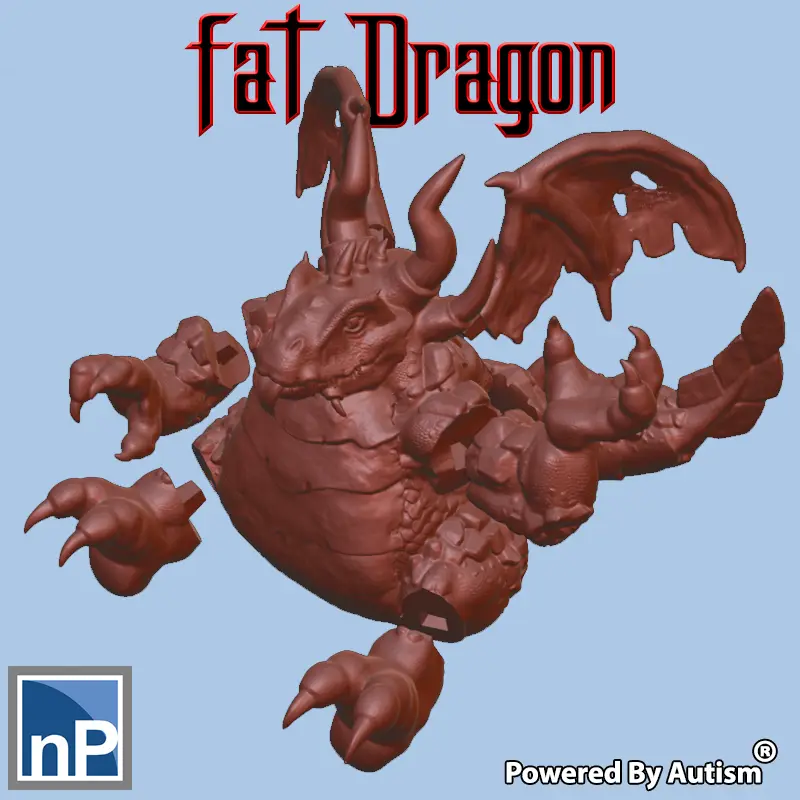 Giant Fat Dragon — modelo 3D