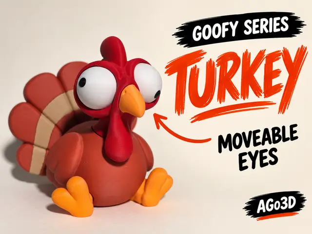 Goofy series – TURKEY Movable Eyes NOAMS — modelo 3D
