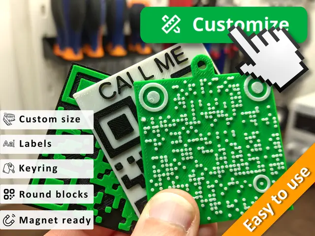 Customizable Parametric QR Code Generator — modelo 3D