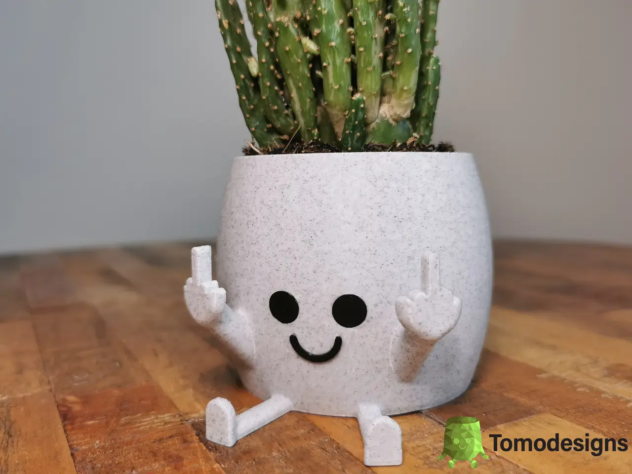 Happy Middle finger pot — modelo 3D