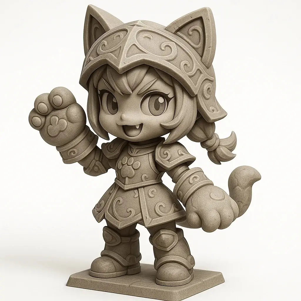 Nyx “The Moonclaw” Silverfur — modelo 3D