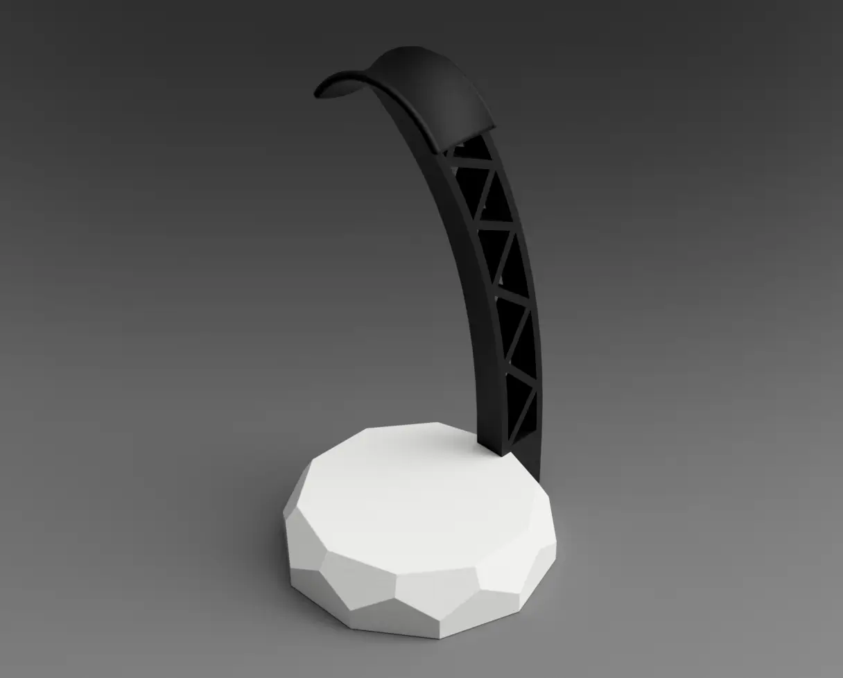 headphone holder / headphone stand / Kopfhörer Halter / headset holder / hanger — modelo 3D