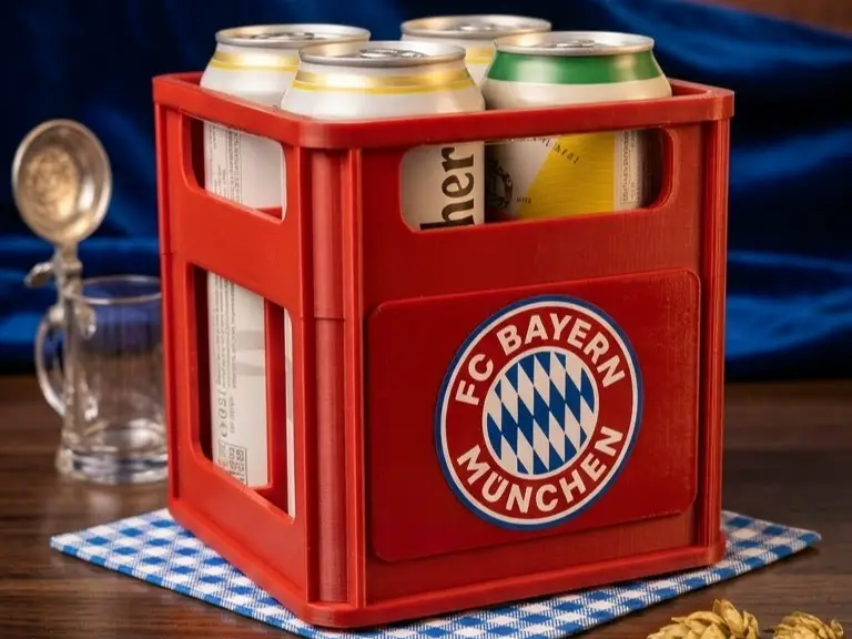 Bierkasten - FC Bayern - Fourpack — modelo 3D