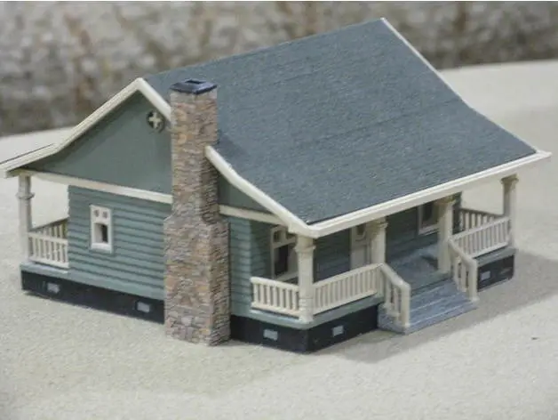 HO Scale Cottage — modelo 3D