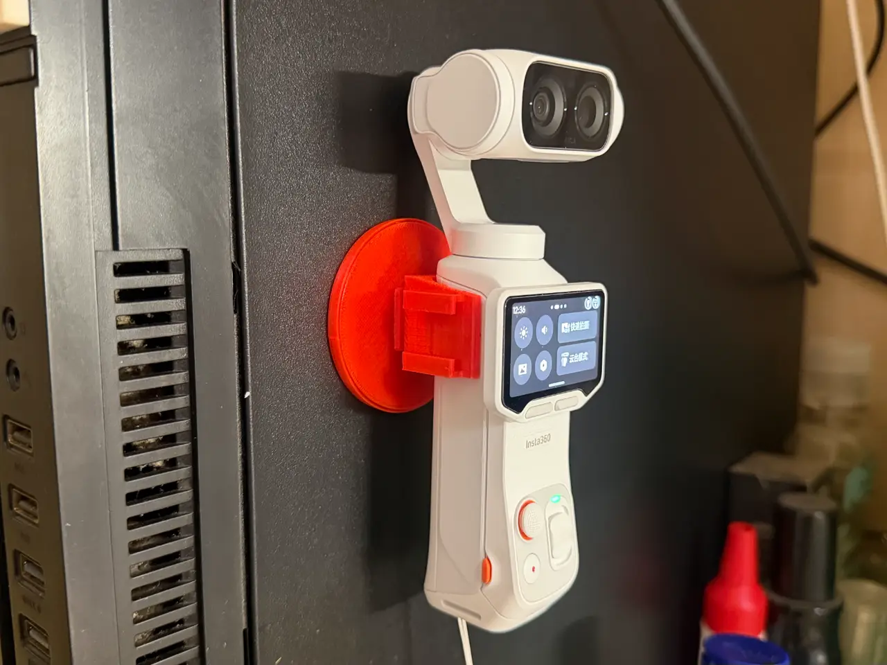 影石lunaultra多功能快拆接口磁吸支架 — modelo 3D