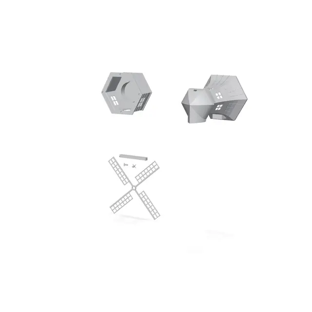 Dutch Windmill LED_Lampenset & Candle Holder — modelo 3D