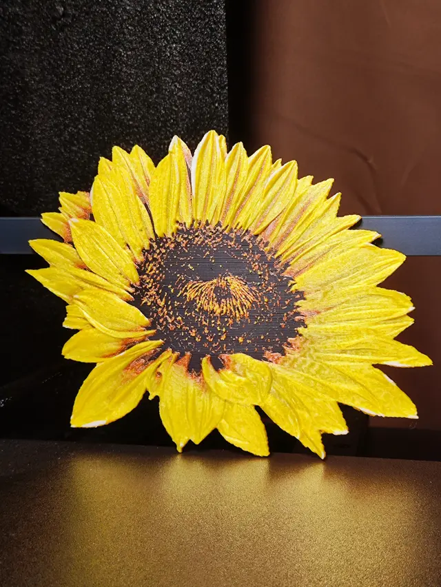 Sunflower using Hueforge — modelo 3D