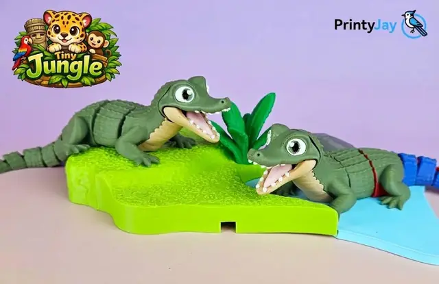 Tiny Jungle Caiman — modelo 3D