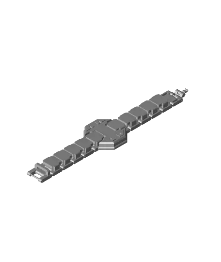 roLED Addressable RGB Wristband #hallowearable #hallowearables — modelo 3D