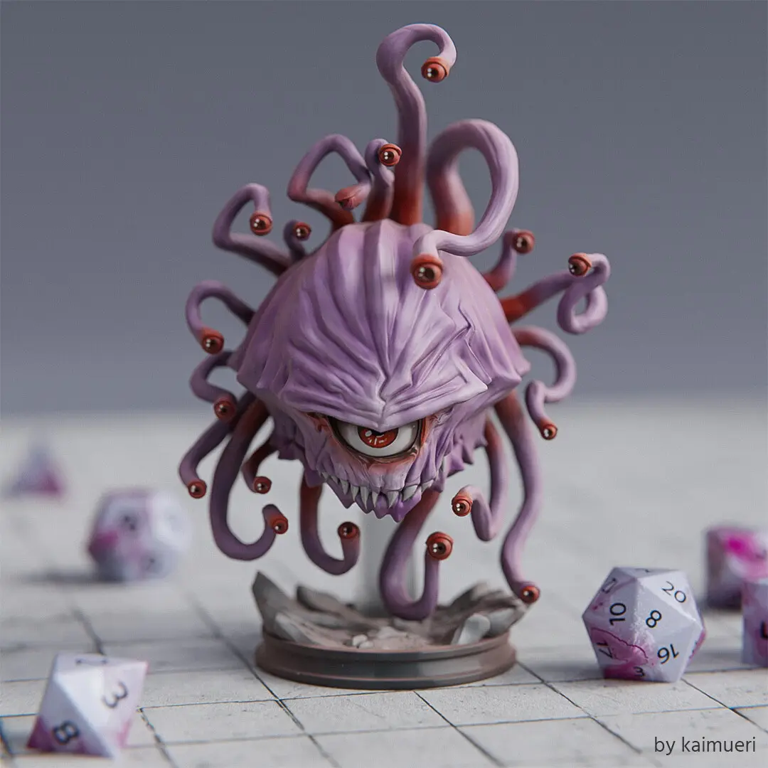 Xazax the Eyemonger – Beholder Miniature — modelo 3D