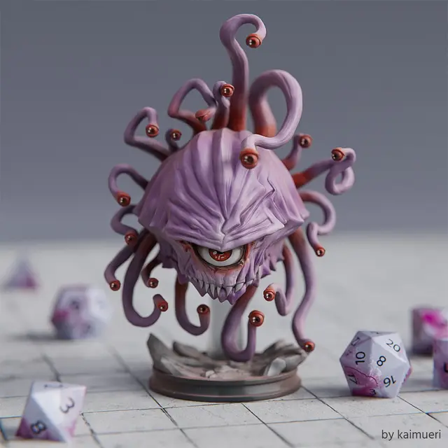Xazax the Eyemonger – Beholder Miniature — modelo 3D