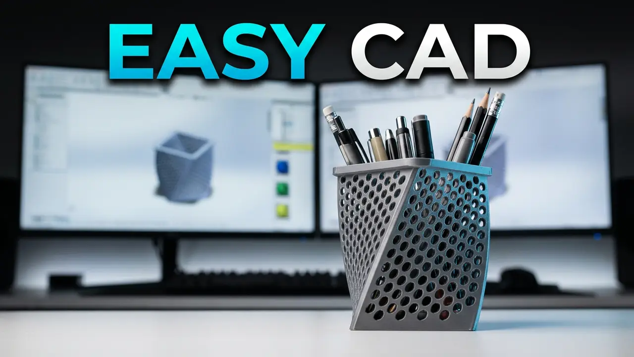 Pen & Pencil Holder — modelo 3D
