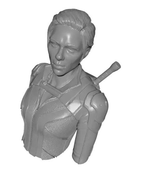 Black Widow Bust (Pre-Supported) — modelo 3D
