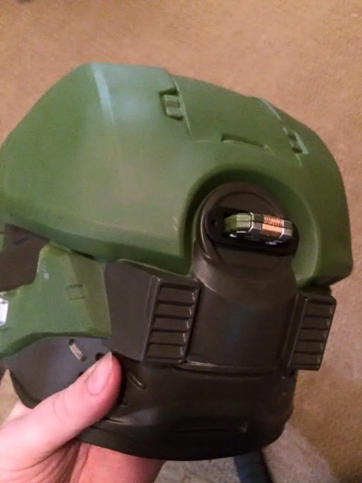 Halo Master Chief Helmet - Cortana A.I. Chip Receiver Port — modelo 3D