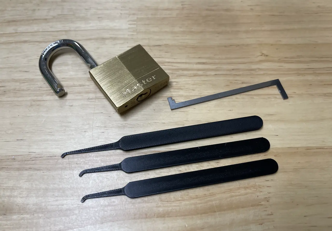 Lock Pick Short/Medium/Long Hook — modelo 3D