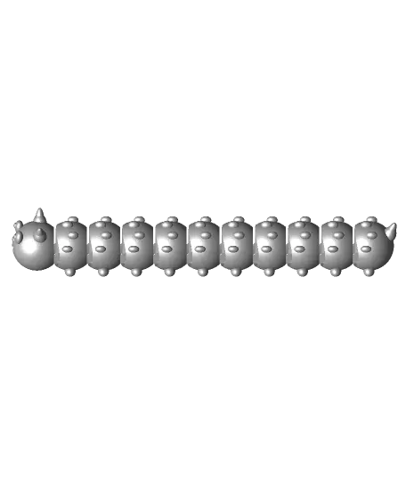 Fidget Caterpillar — modelo 3D