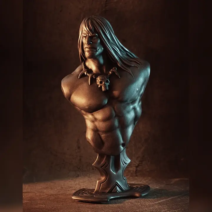 Conan the Barbarian bust — modelo 3D