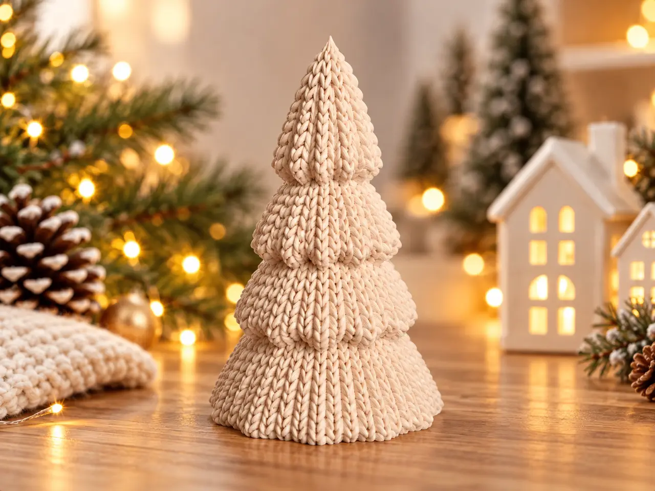 Knitted Christmas Tree – Cozy Christmas Decoration — modelo 3D