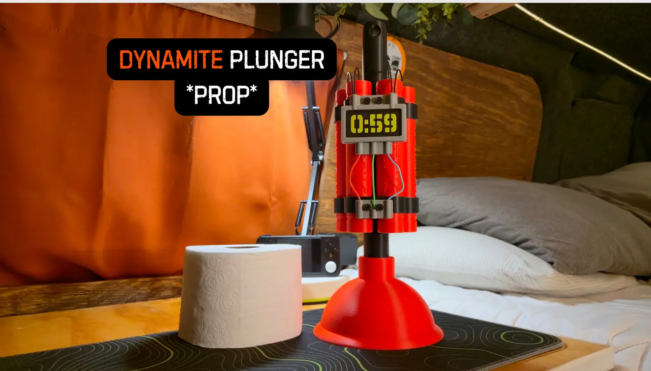 Dynamite Plunger (Display/Gameplay Prop) — modelo 3D