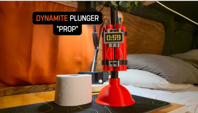Dynamite Plunger (Display/Gameplay Prop) — modelo 3D