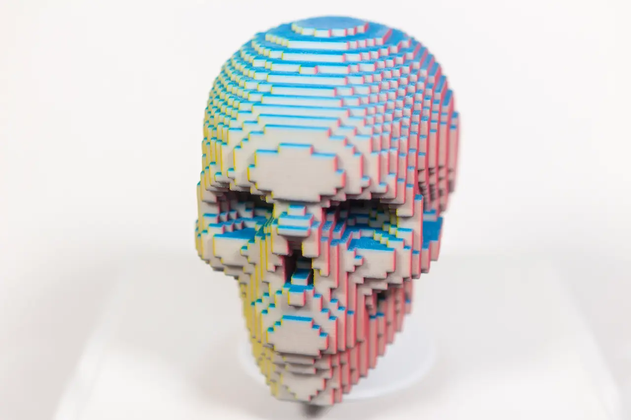 Voxelized Skull — modelo 3D