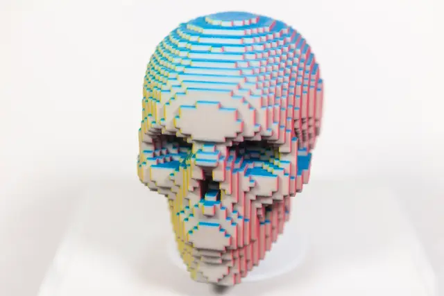Voxelized Skull — modelo 3D