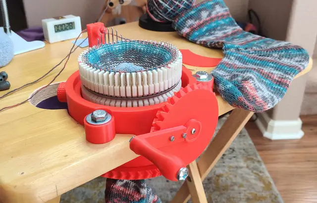 Circular Sock Knitting Machine for my MOM and YOU! — modelo 3D
