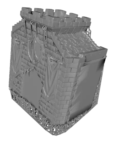 Chibi Game Terrain - Dark Knight's Castle — modelo 3D